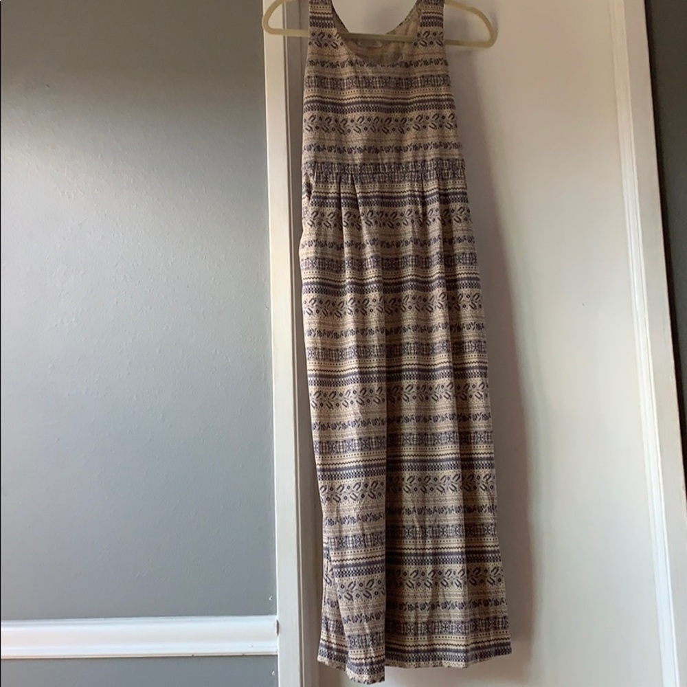 90’s style pattern ankle dress